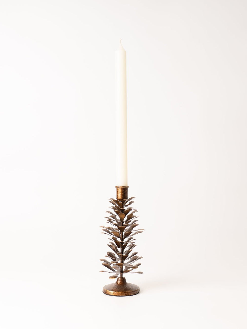 Medium Metal Pinecone Taper Holder - Heyday