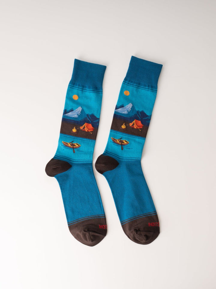 Men's Canoe Scenic Crew Socks - Heyday