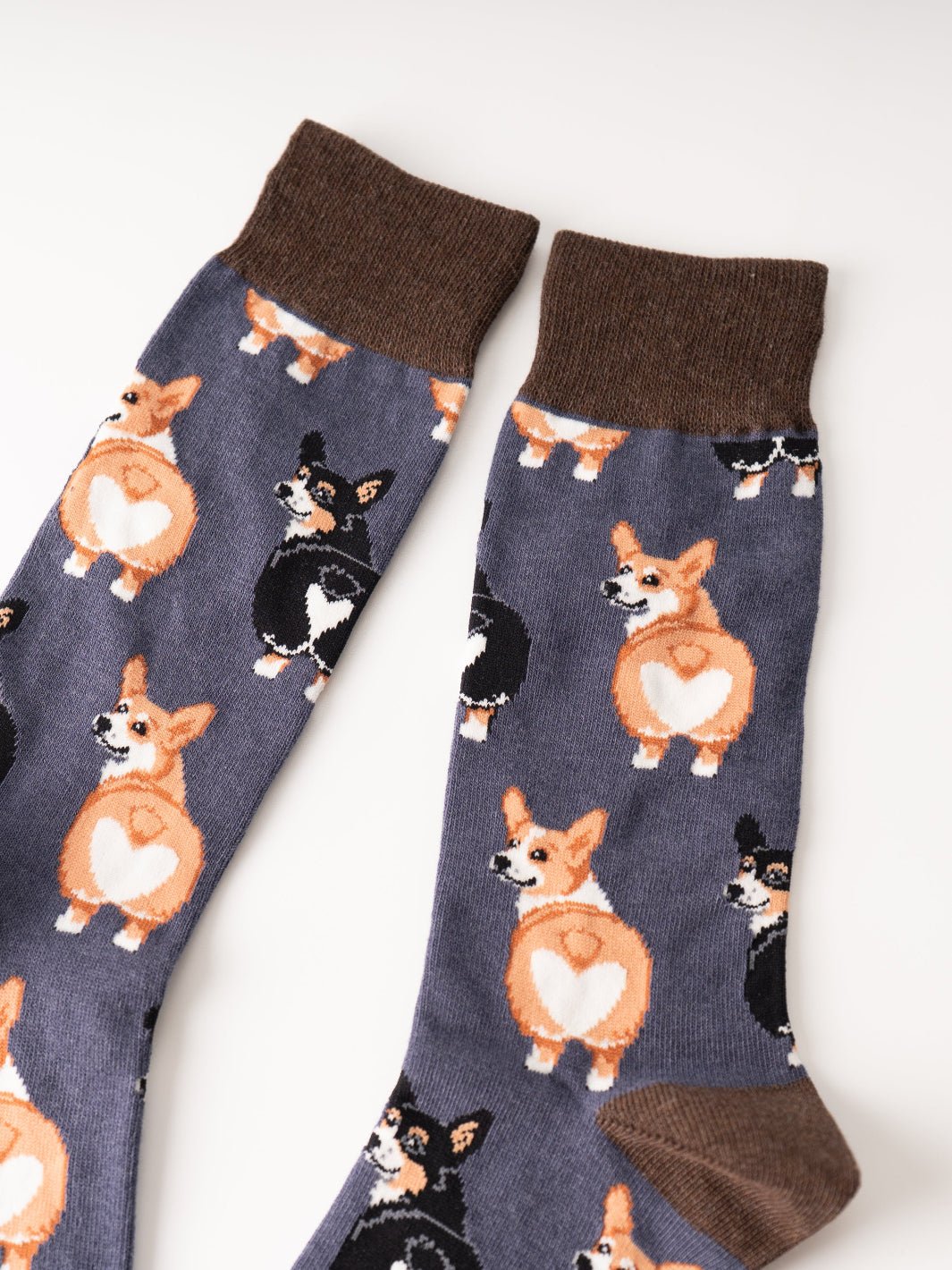 Men's Corgi Butts Crew Socks - Heyday