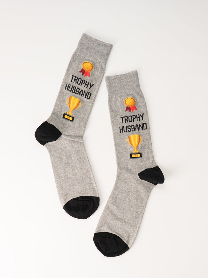 Men's Grey Trophy Husband Socks - Heyday