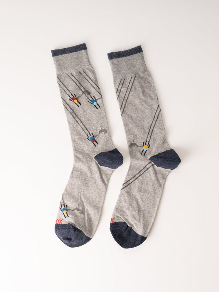 Men's Heather Grey Skiiers Socks - Heyday