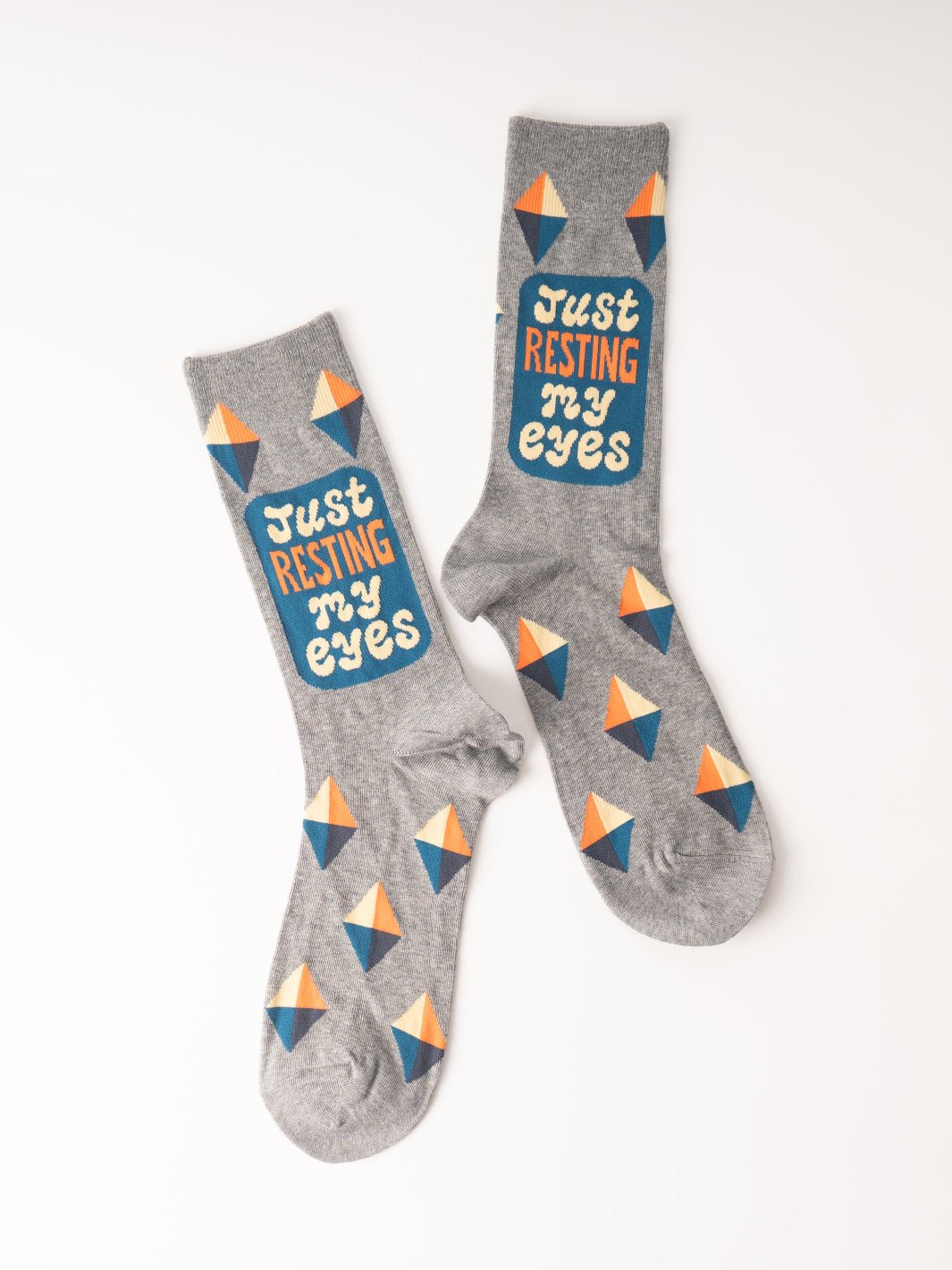 Men's Just Resting My Eyes Crew Socks - Heyday