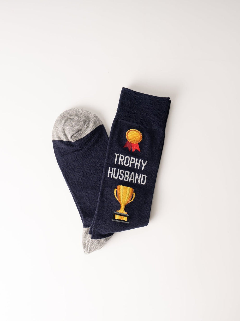 Men's Navy Trophy Husband Socks - Heyday