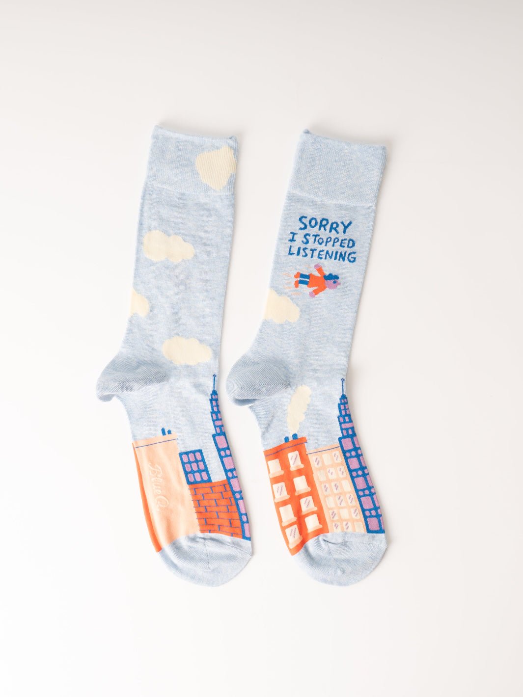 Men's Sorry I Stopped Listening Crew Socks - Heyday