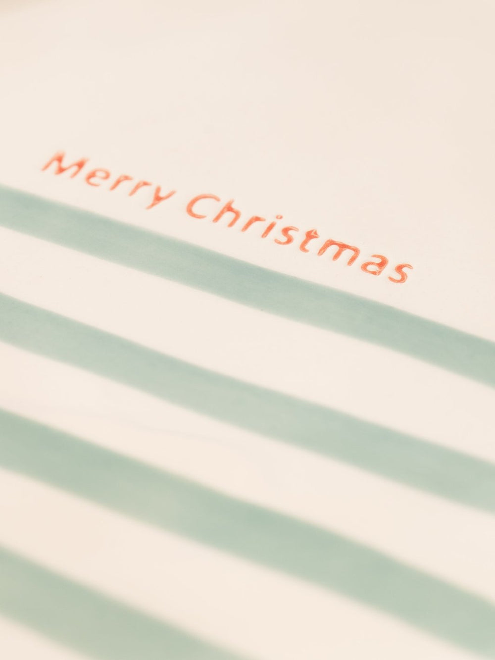 Merry Christmas Stripe Plate - Heyday