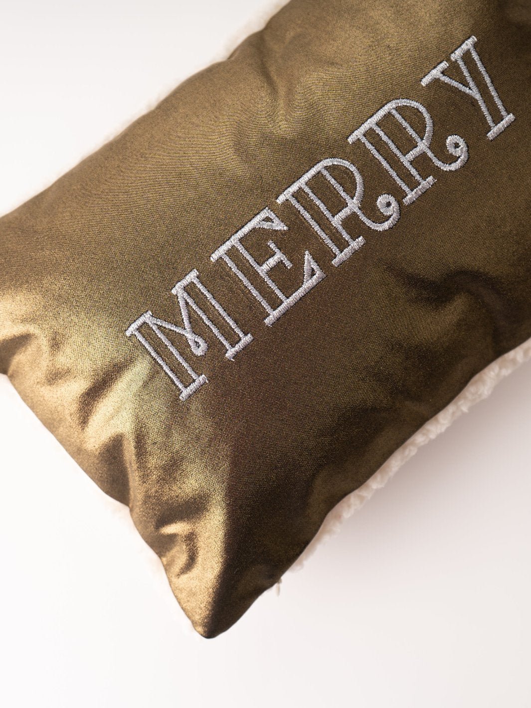 Merry Gold and Sherpa Pillow - Heyday