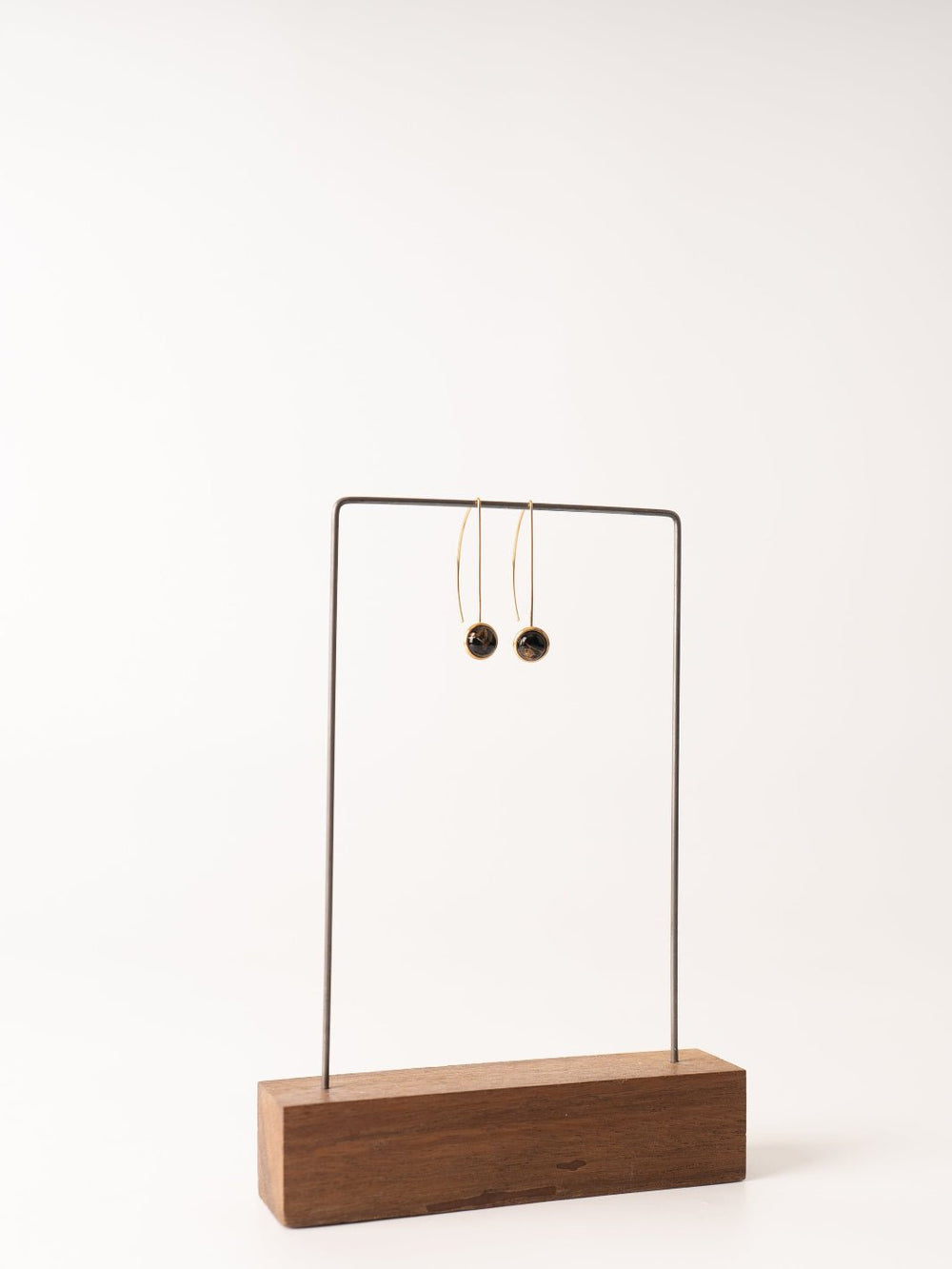 Mini Anther Gold Obsidian Earrings - Heyday