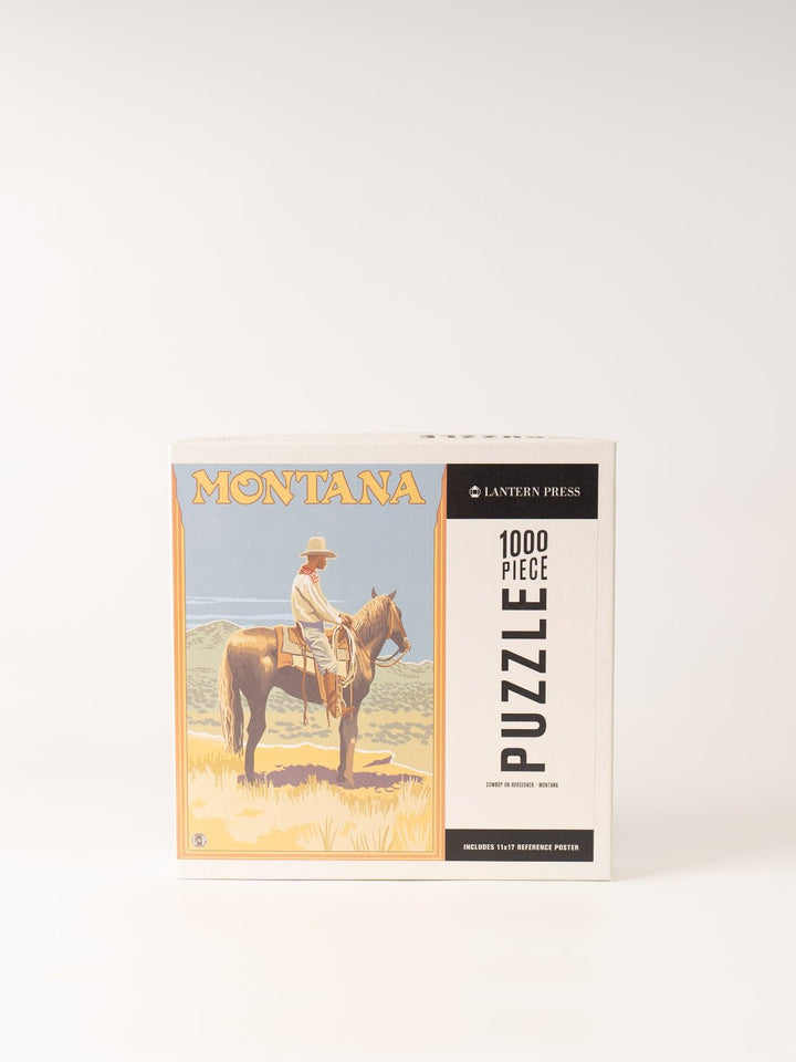 Montana Cowboy on Horseback Puzzle - Heyday