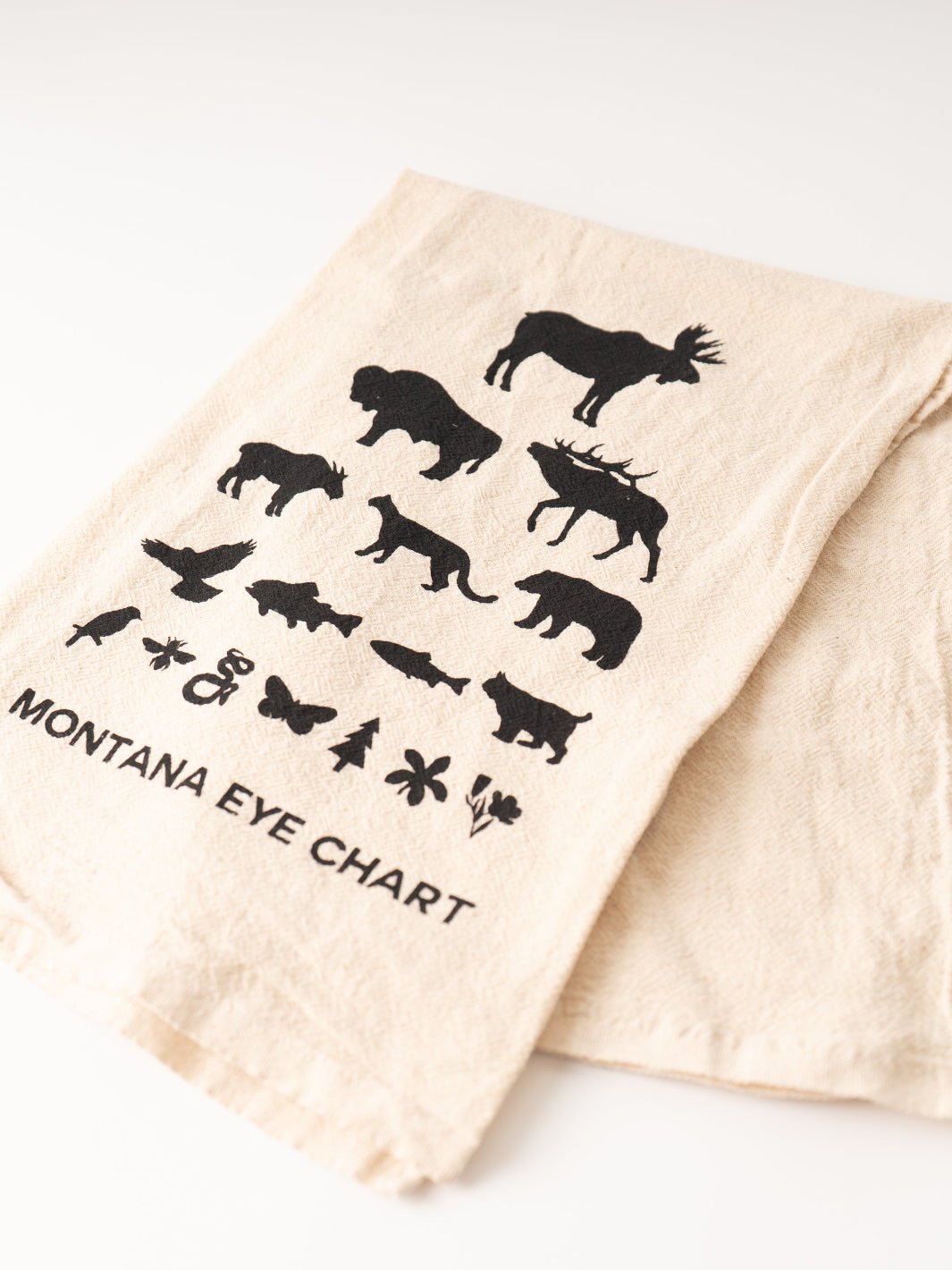 Montana Eye Chart Dishtowel Heyday Bozeman