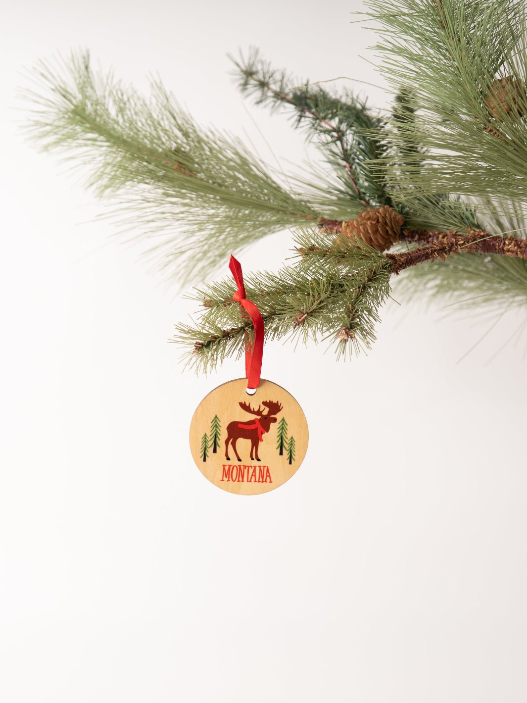 Montana Moose Wood Ornament - Heyday