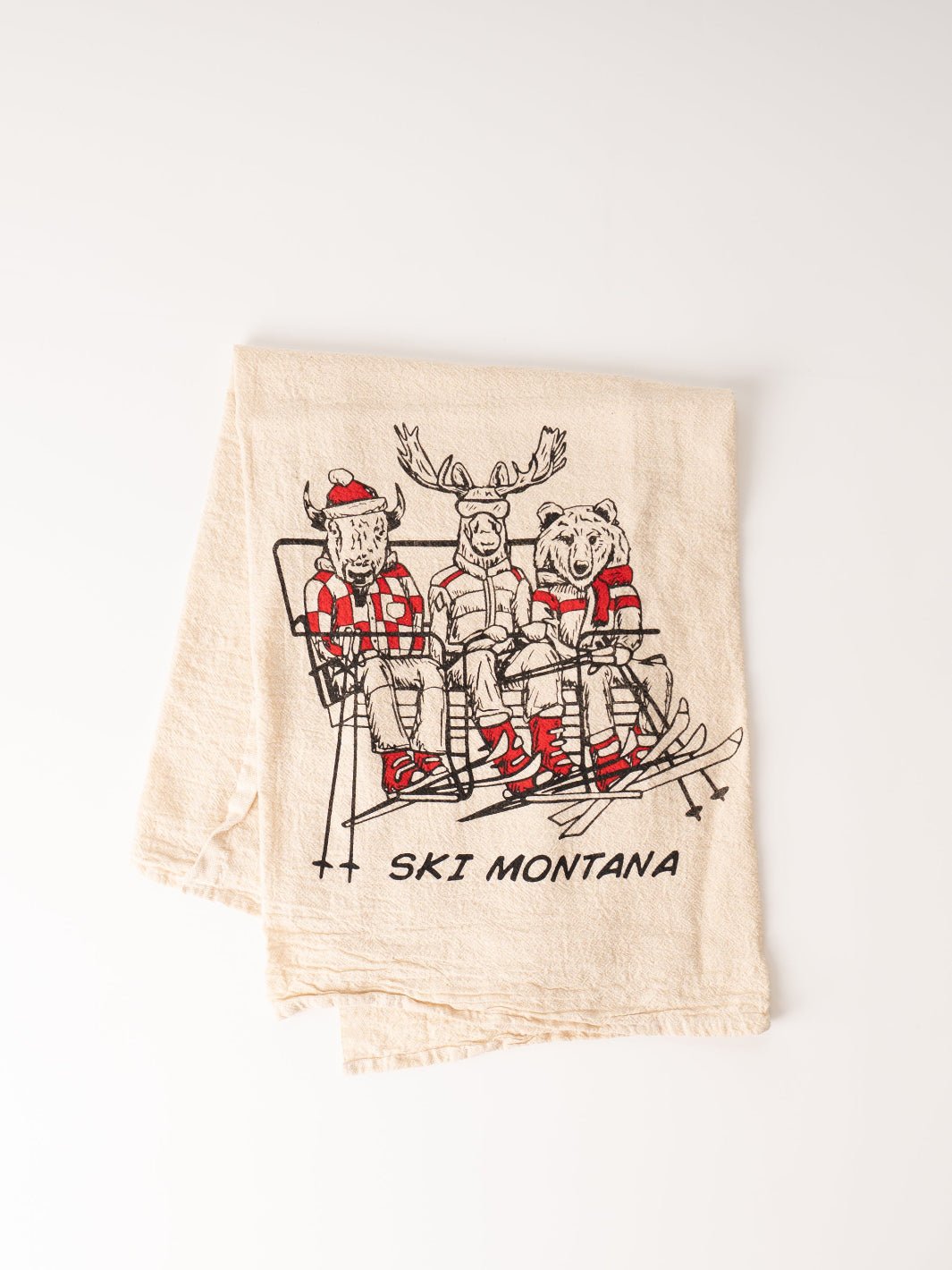 Montana Ski Lift Dishtowel - Heyday