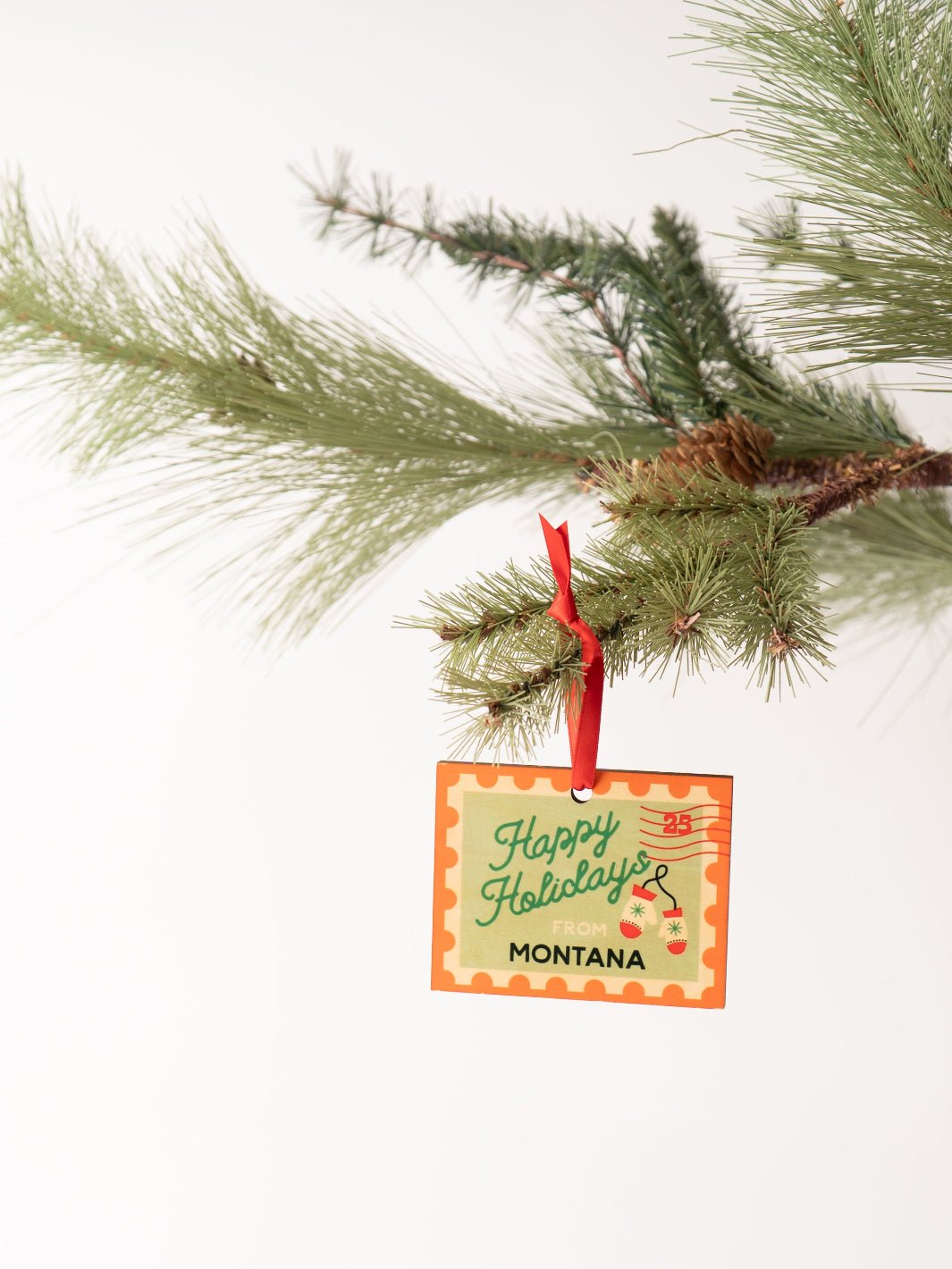 Montana Stamp Wooden Ornament - Heyday