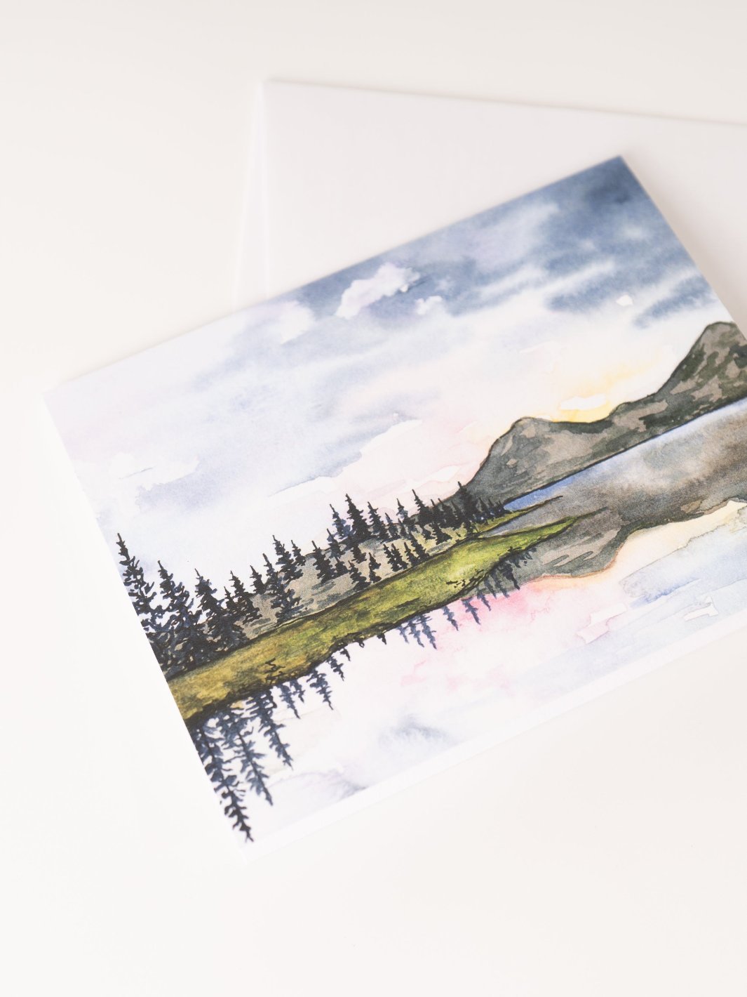 Mountain Reflection Greeting Card - Heyday