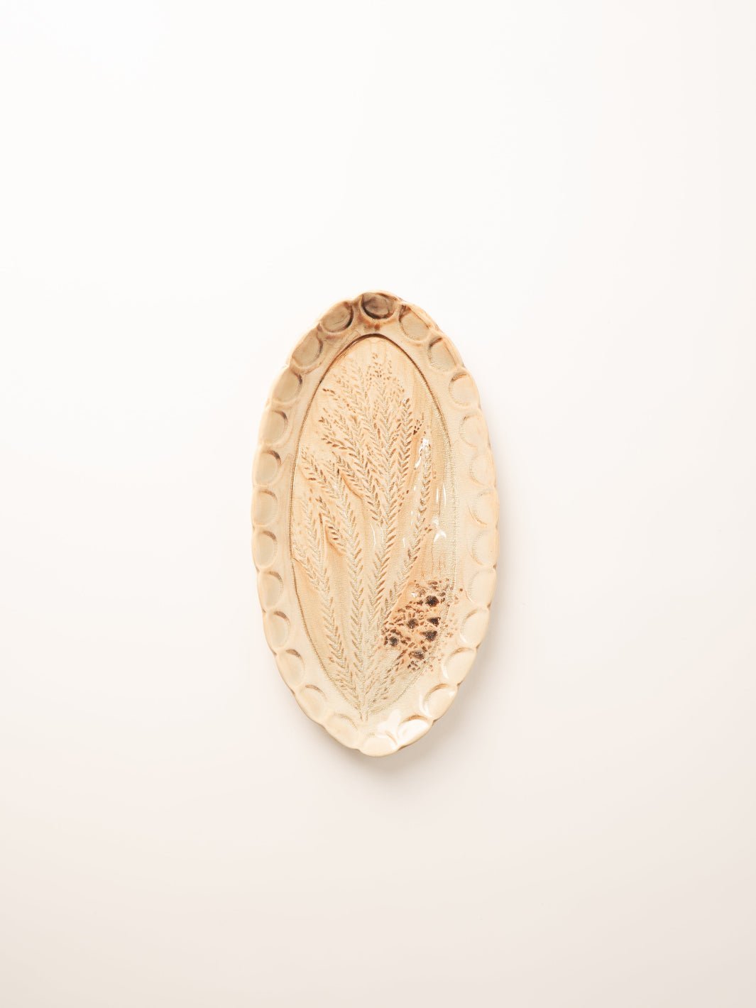Oatmeal - Colored Oval Stoneware Dish - Heyday
