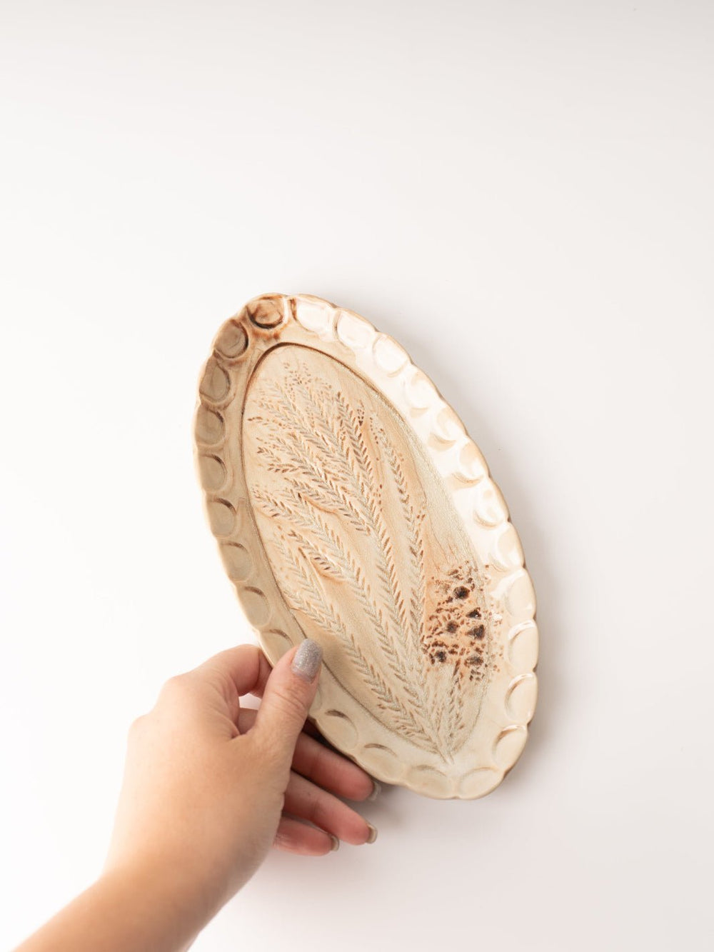 Oatmeal - Colored Oval Stoneware Dish - Heyday