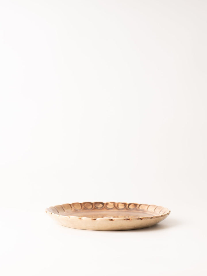 Oatmeal - Colored Stoneware Plate - Heyday