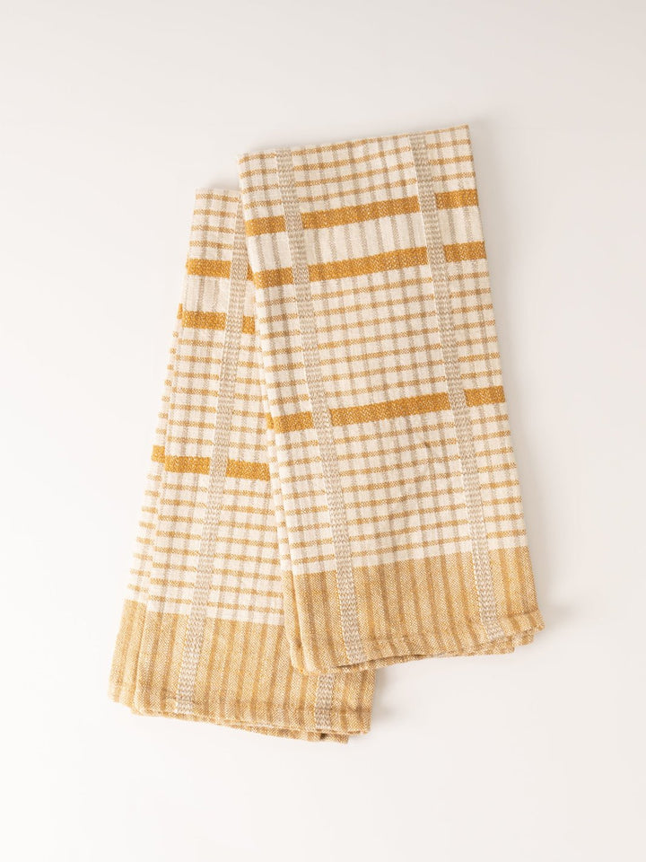 Ochre Stripe Tea Towel Set - Heyday