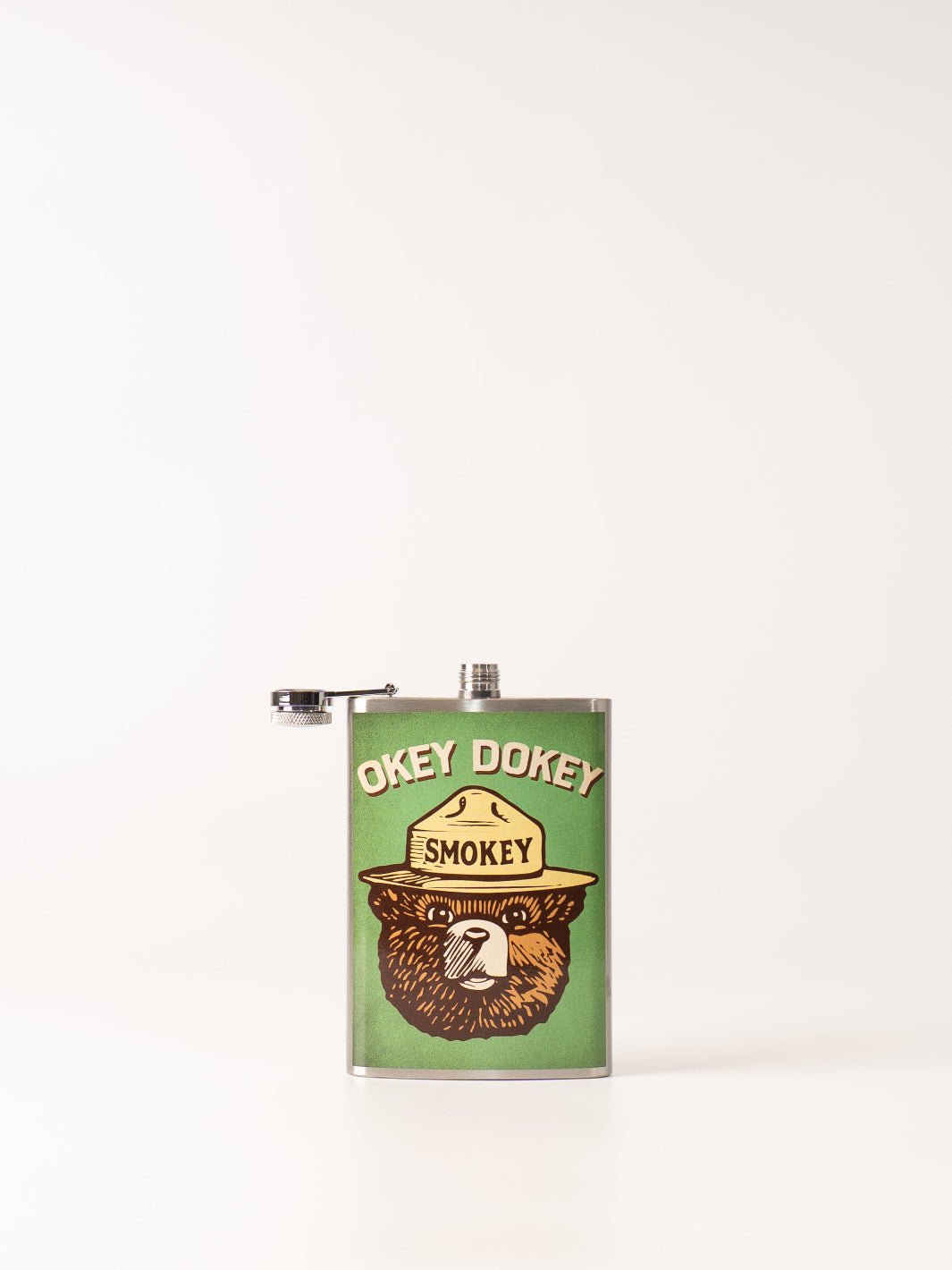 Okey Dokey Smokey Bear Flask - Heyday