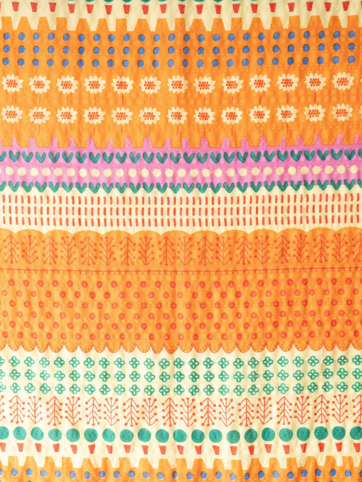 Orange and Green Patterned Bandana - Heyday