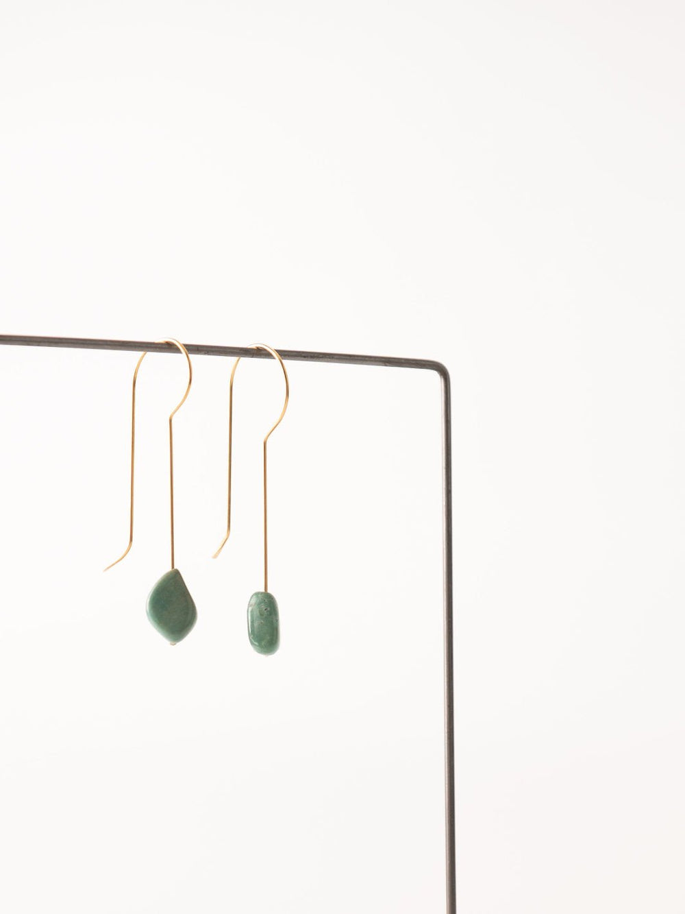 Ousel Turquoise Drop Gold Earrings - Heyday
