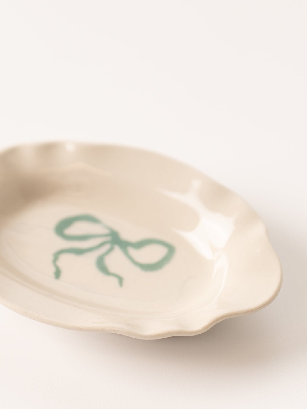 Petite Green Bow Trinket Dish - Heyday