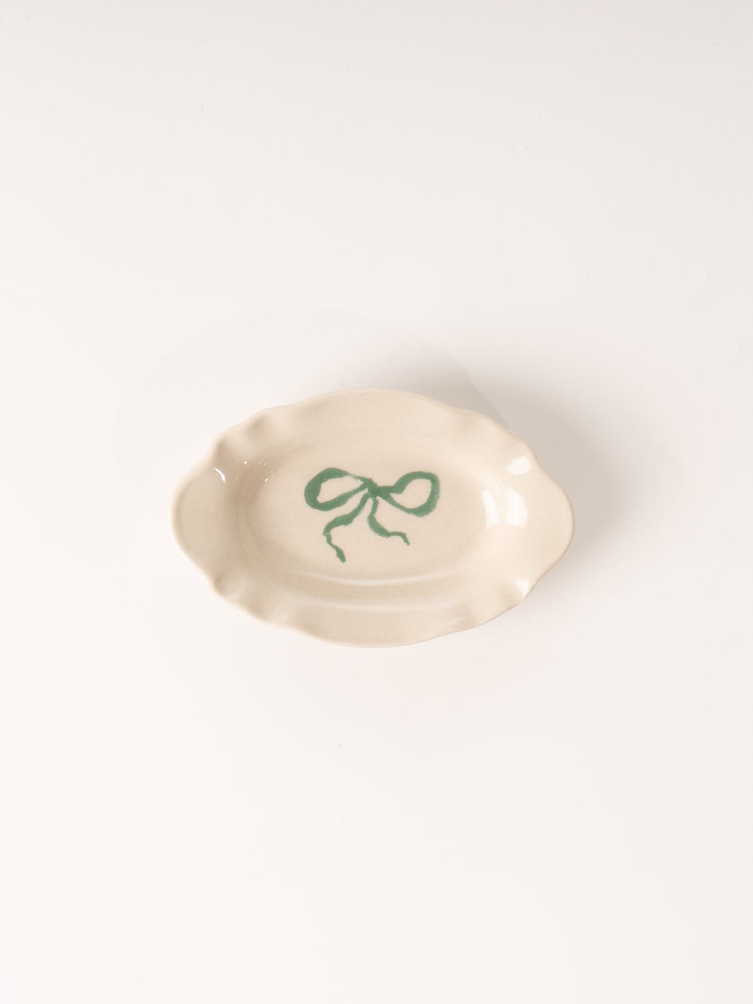 Petite Green Bow Trinket Dish - Heyday