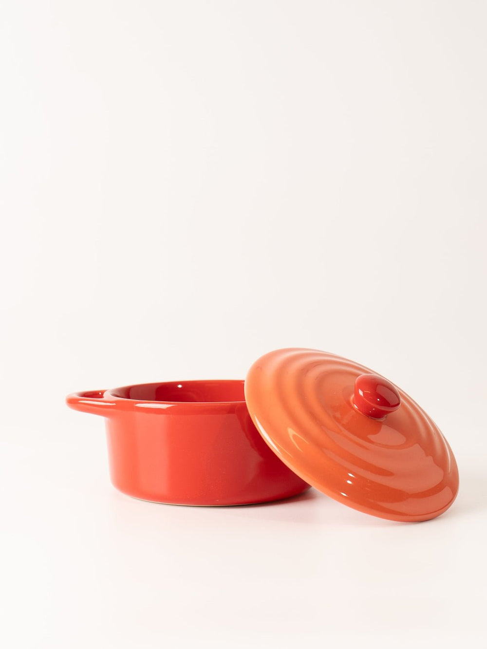 Petite Red Two - Tone Baker with Lid - Heyday