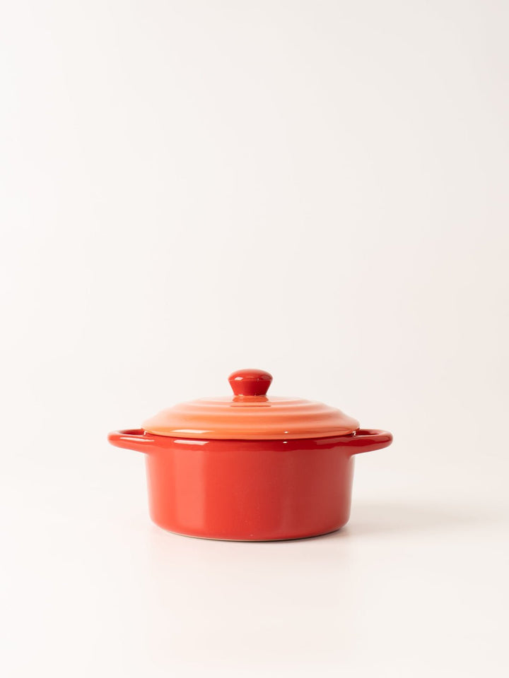 Petite Red Two - Tone Baker with Lid - Heyday