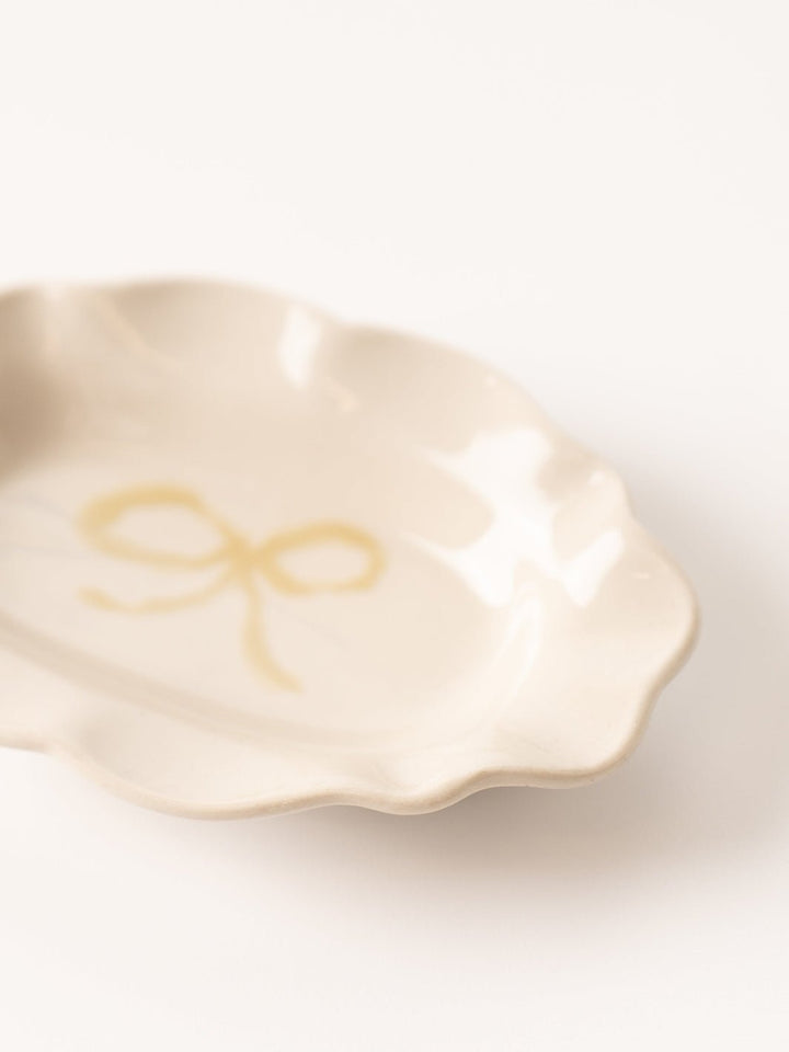 Petite Yellow Bow Trinket Dish - Heyday