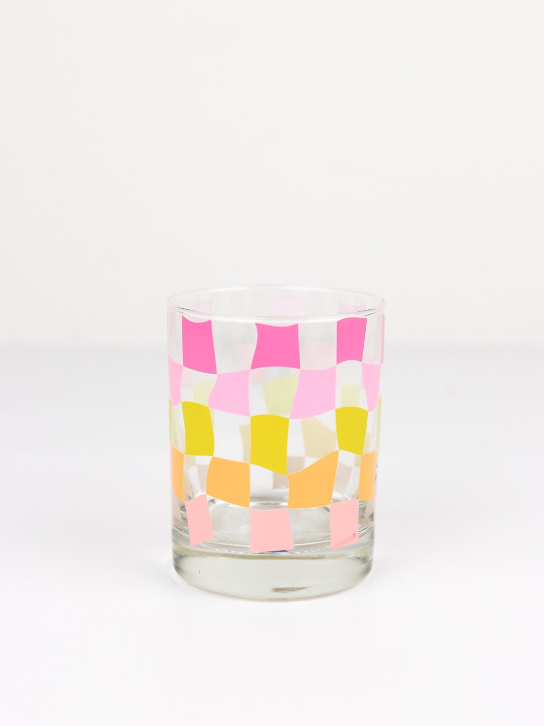 Pink Carnival Rocks Glass - Heyday