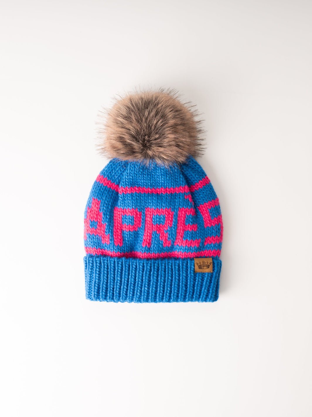 Pink + Cobalt Après Pom Hat - Heyday