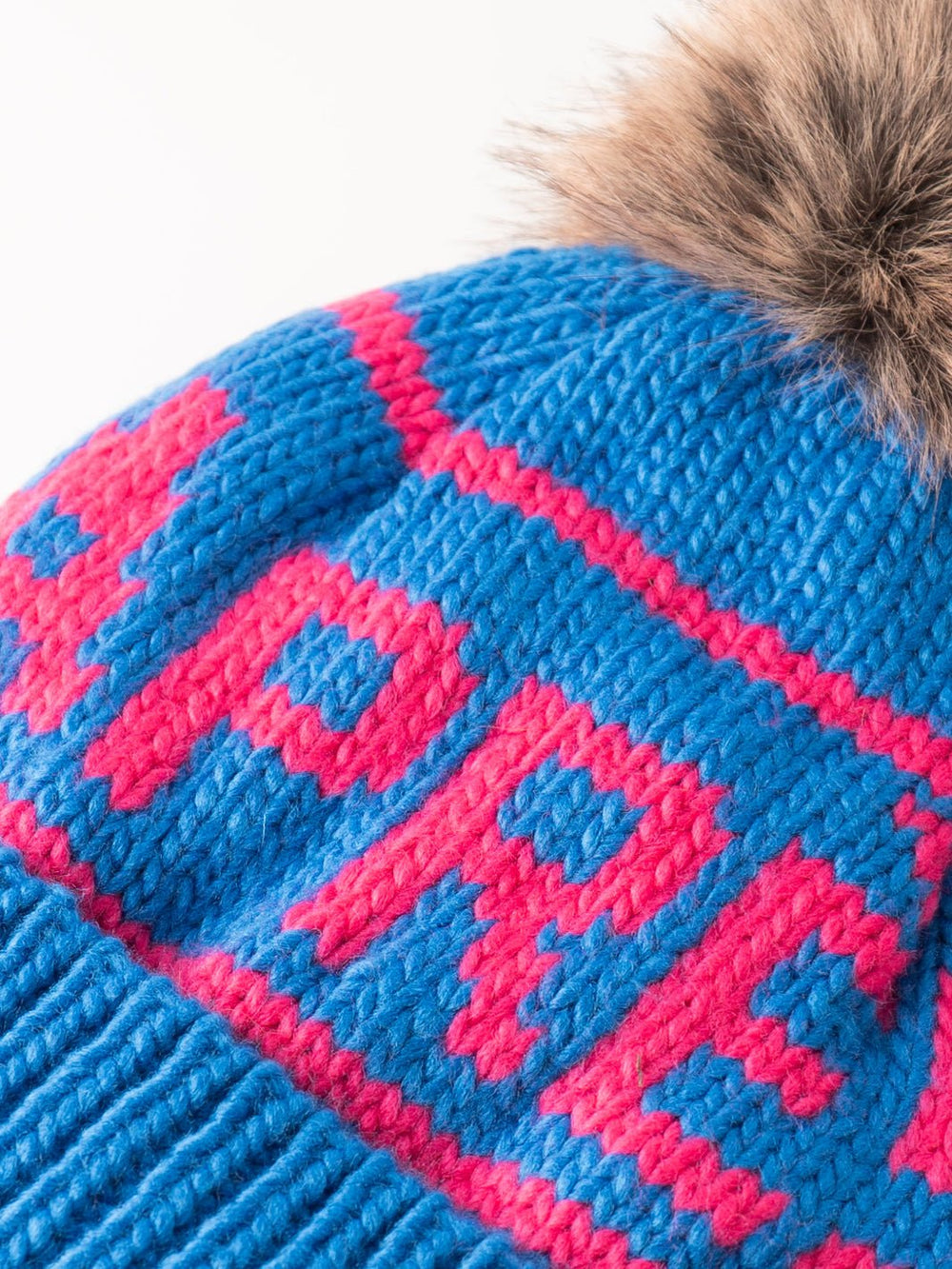 Pink + Cobalt Après Pom Hat - Heyday