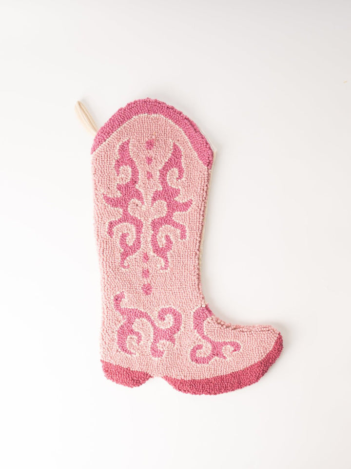 Pink Cowgirl Boot Hook Stocking - Heyday