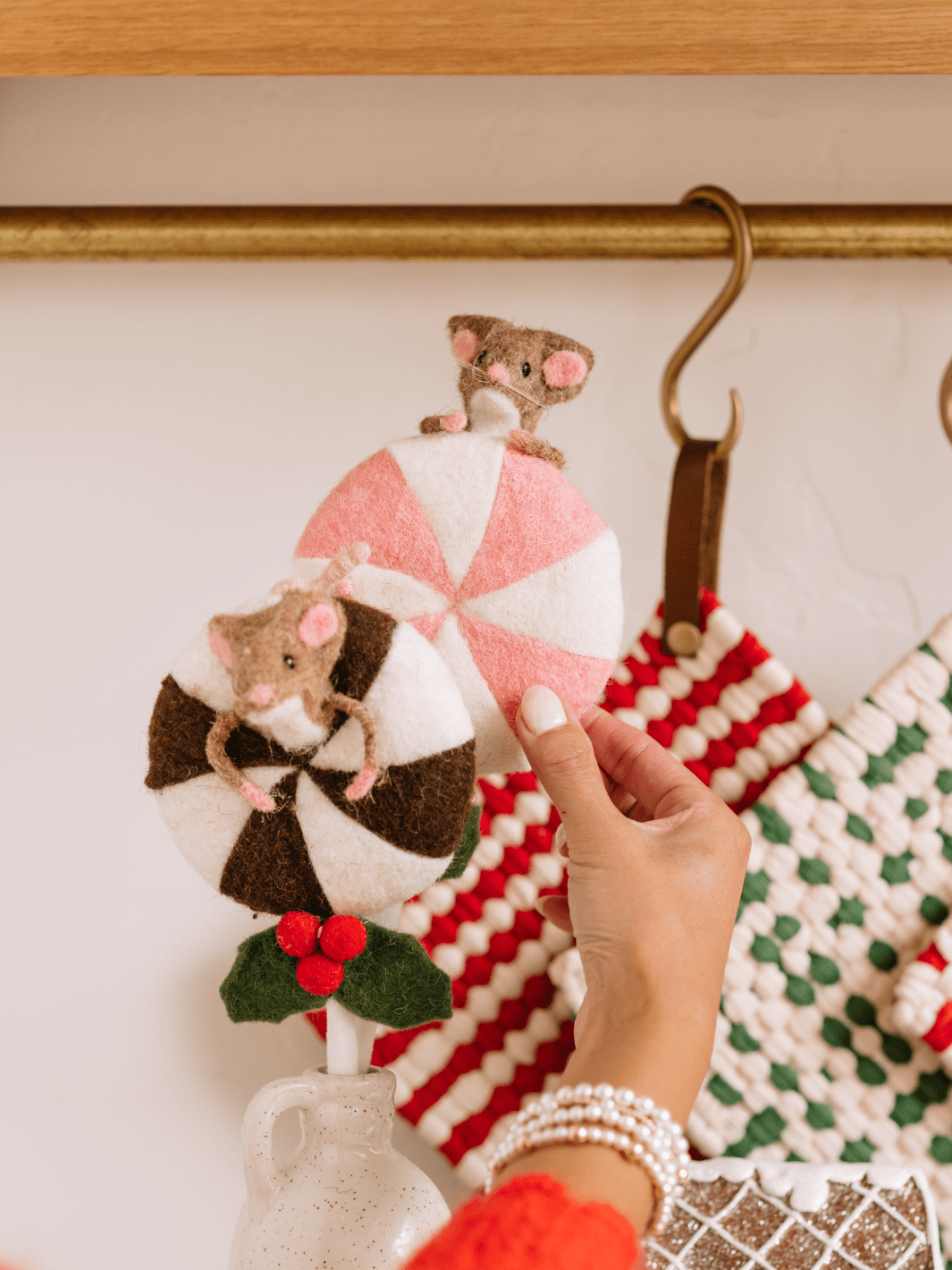 Pink Felt Lollipop + Mouse - Heyday