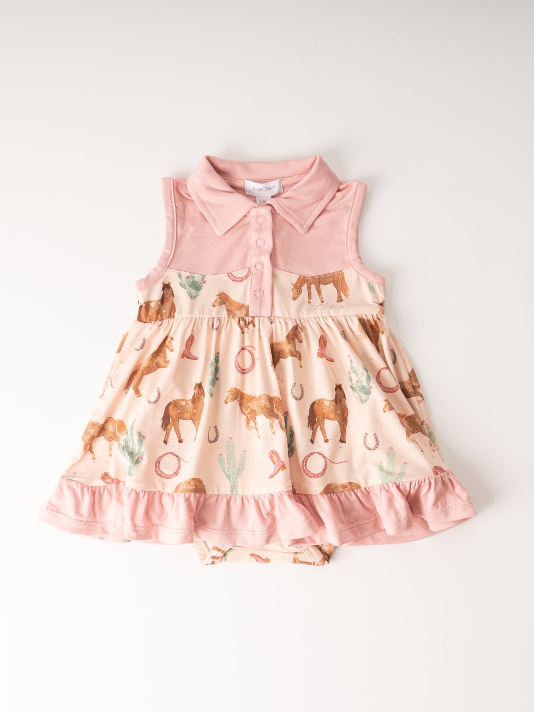 Pink Western Horse Bodysuit Dress - Heyday