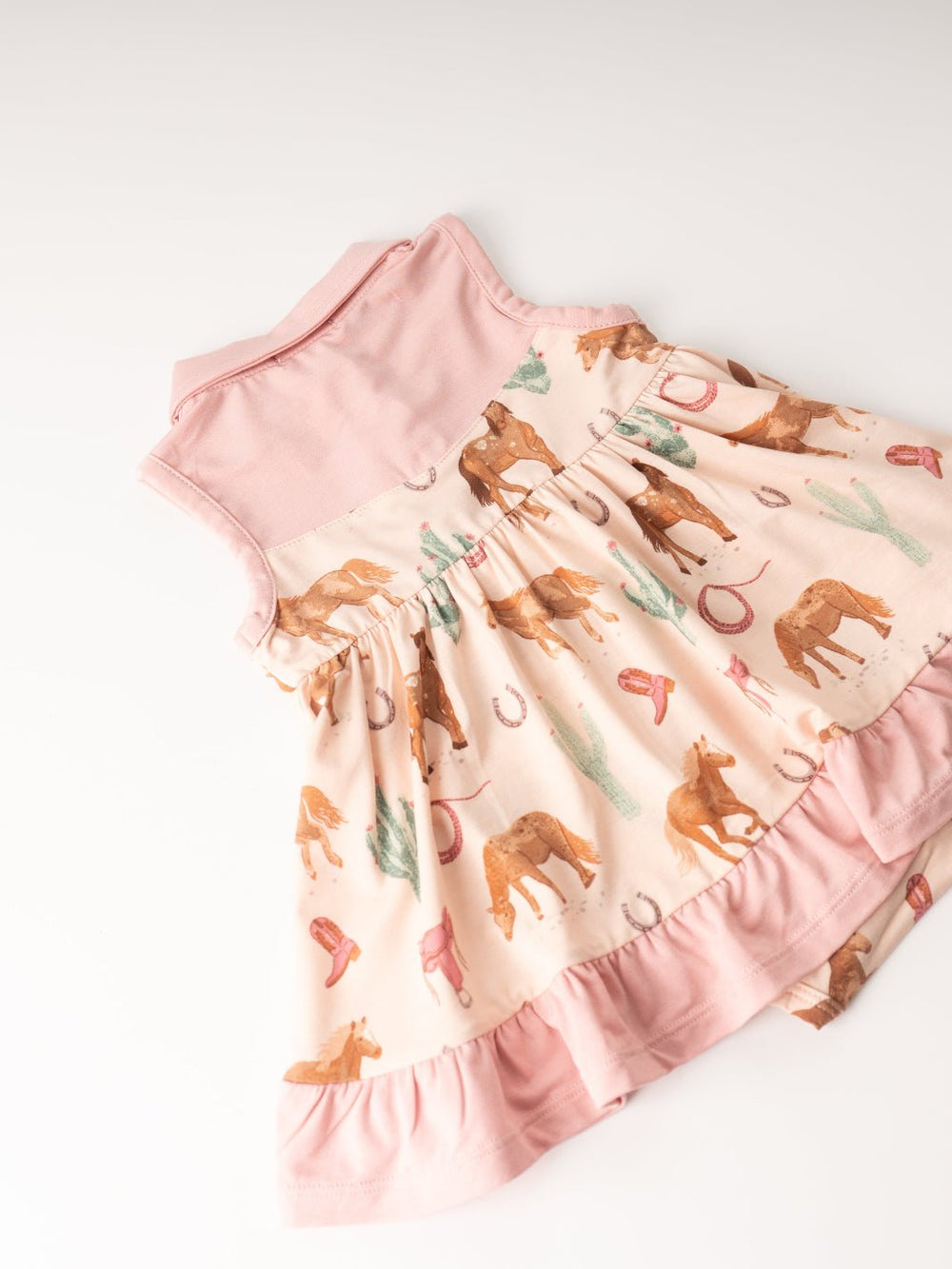 Pink Western Horse Bodysuit Dress - Heyday