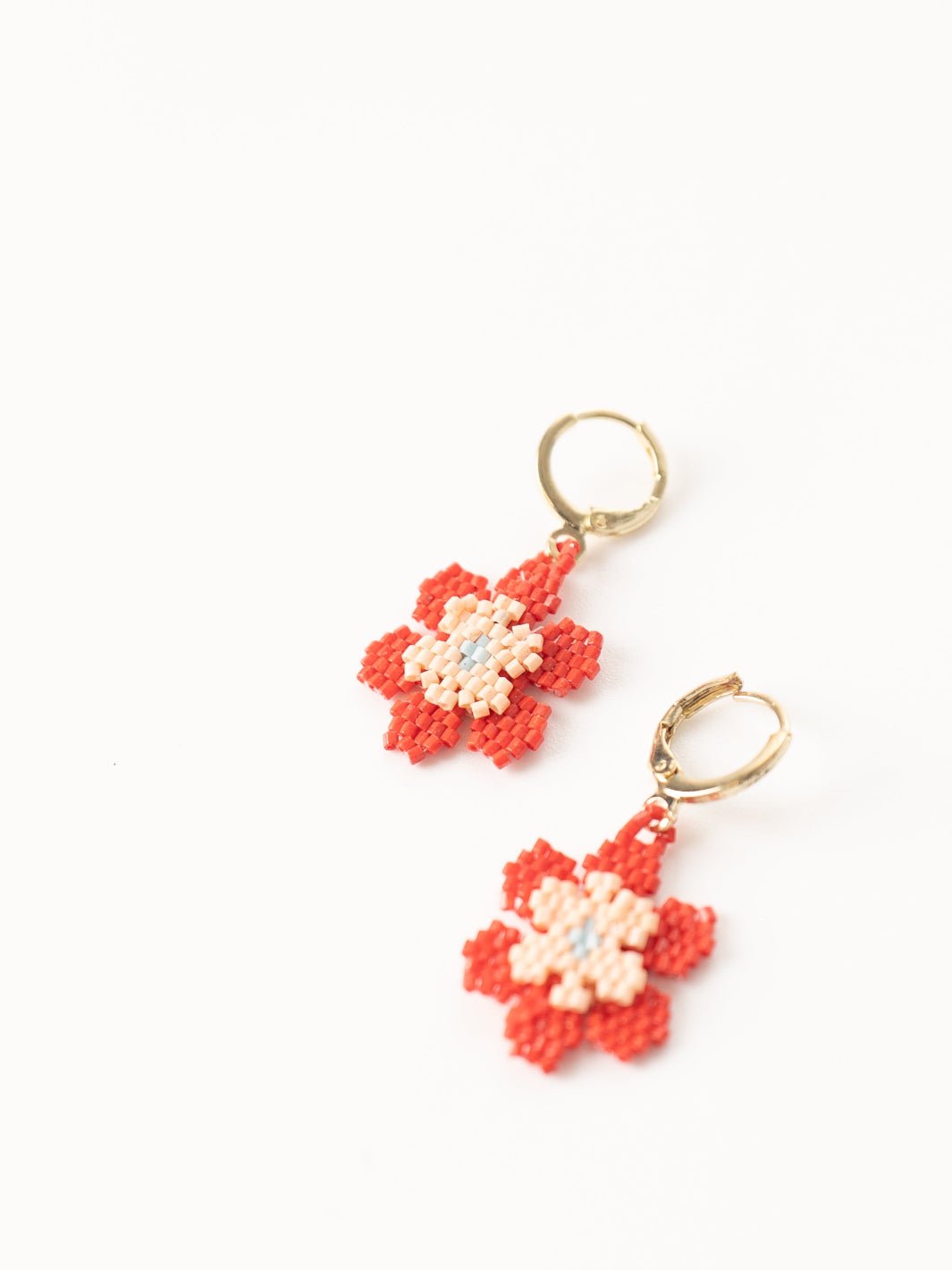 Poppy Blossom Flower Earrings - Heyday