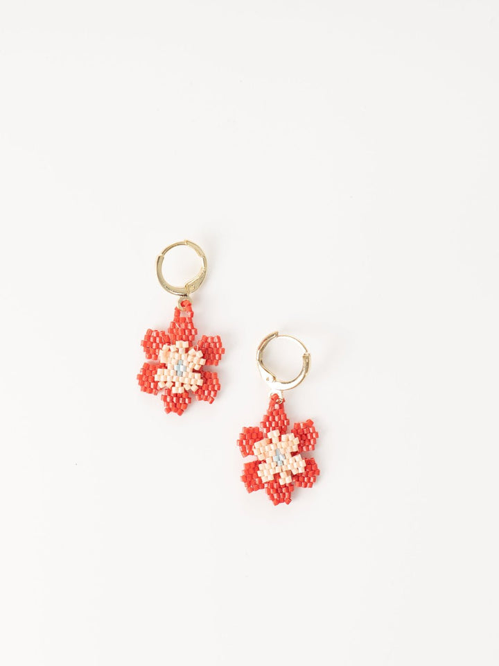 Poppy Blossom Flower Earrings - Heyday