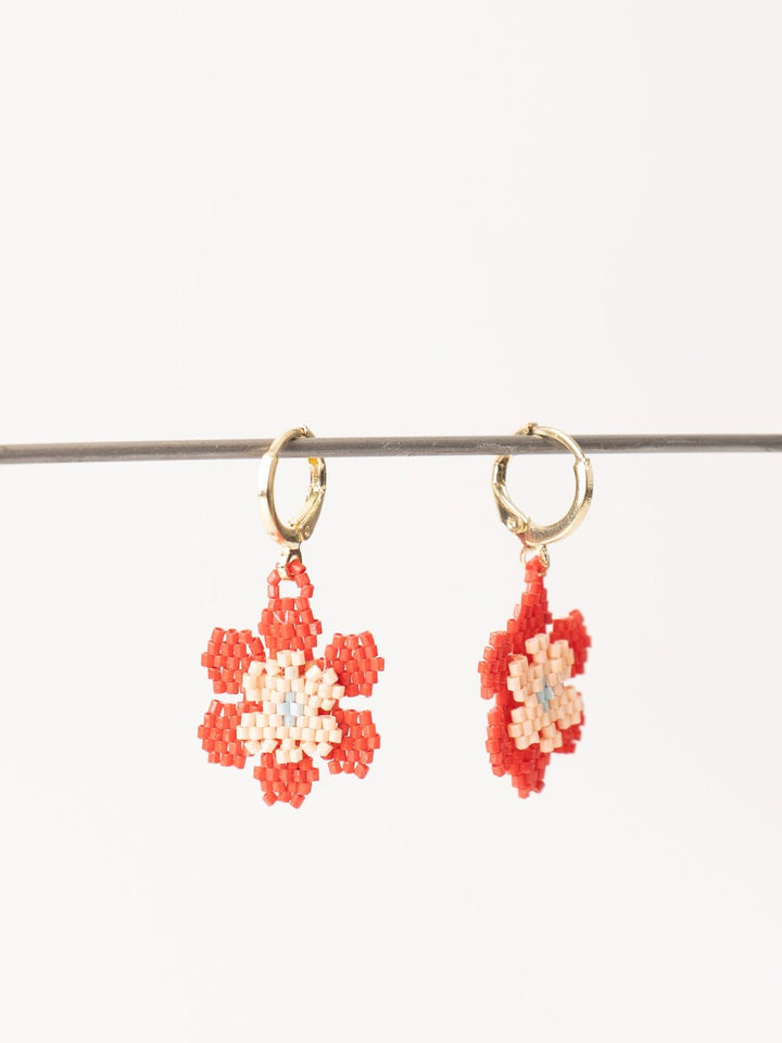 Poppy Blossom Flower Earrings - Heyday