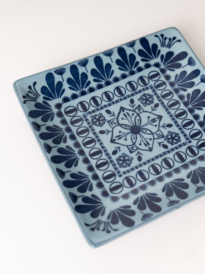 Porto Stamped Plate Indigo - Heyday