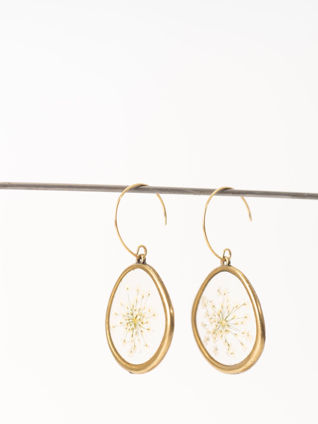 Pressed Queen Anne's Lace Earrings - Heyday