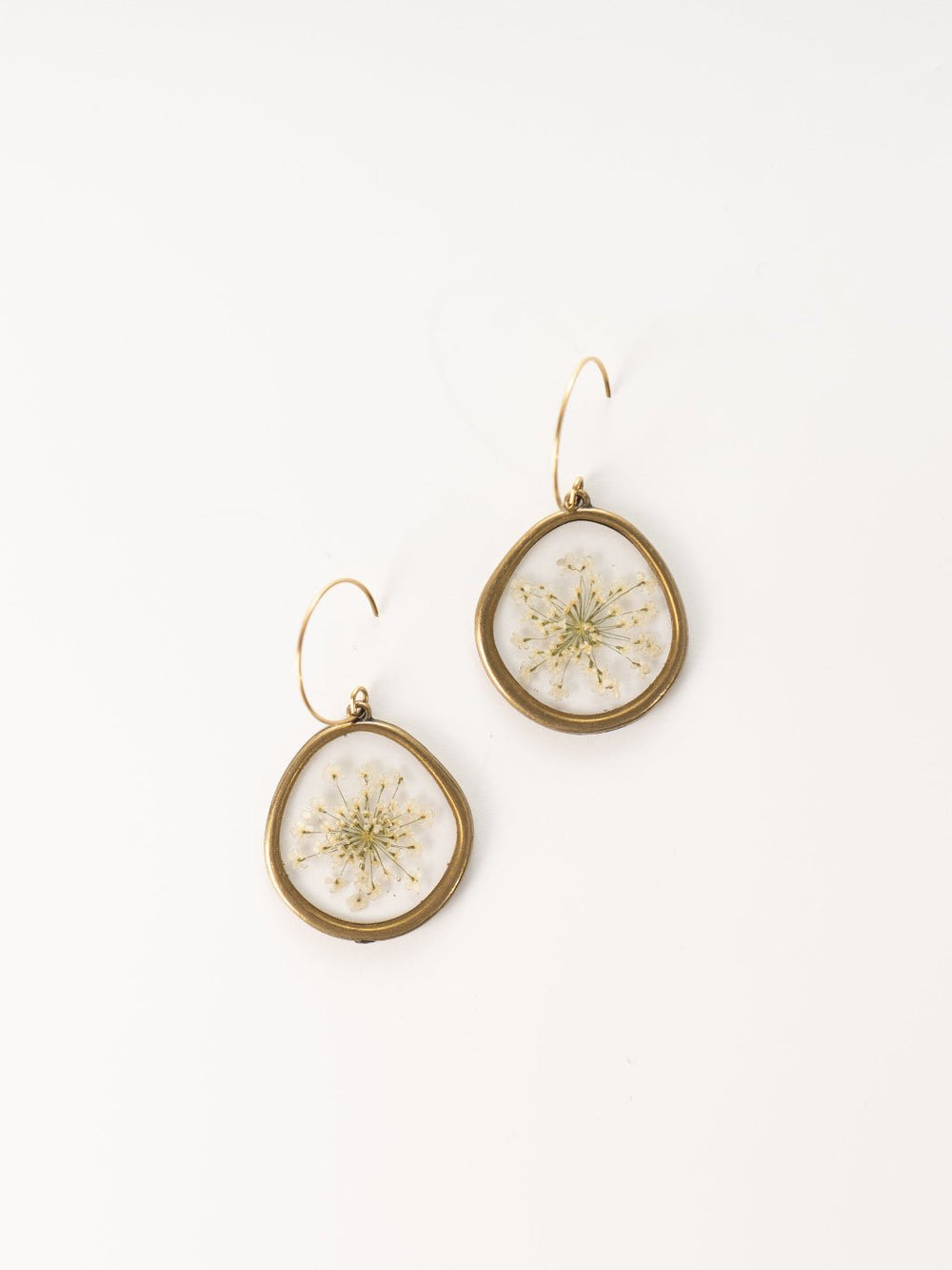 Pressed Queen Anne's Lace Earrings - Heyday