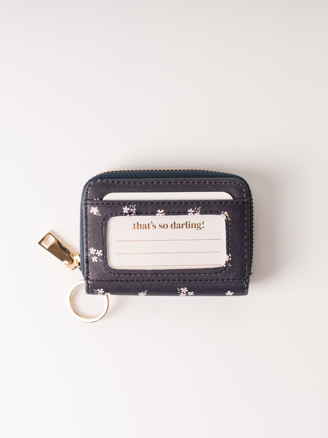 Pretty Posies Navy Zip Wallet - Heyday