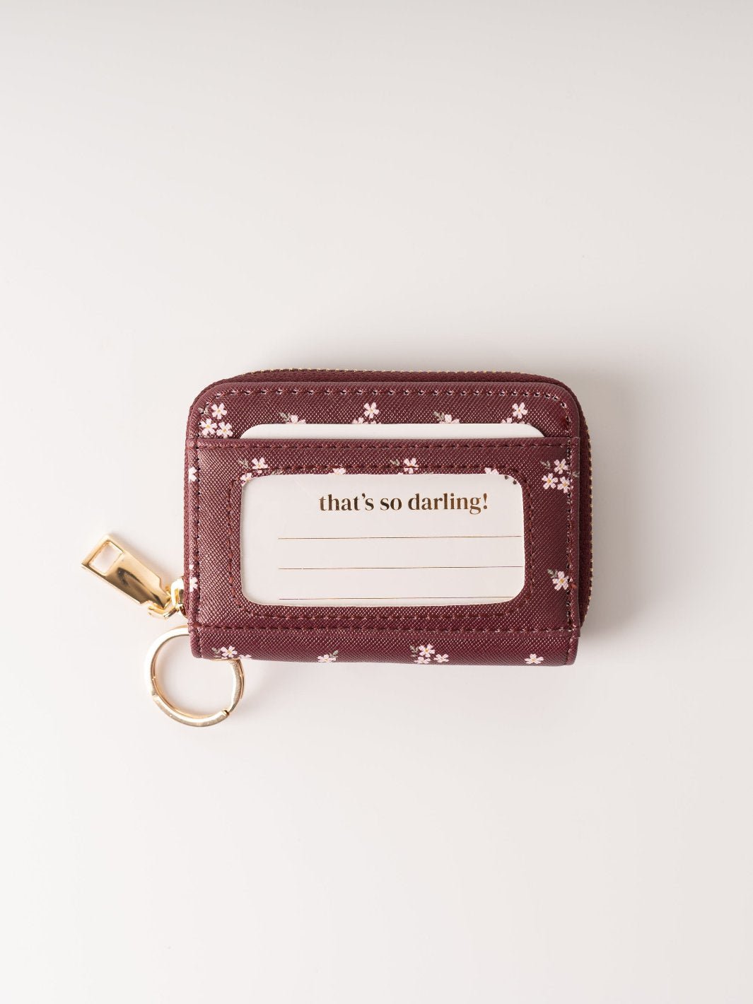 Pretty Posies Plum Zip Wallet - Heyday