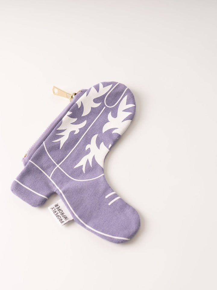 Purple Cowgirl Boot Pouch - Heyday