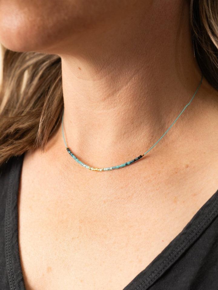 Radiant Aqua Intention Necklace - Heyday