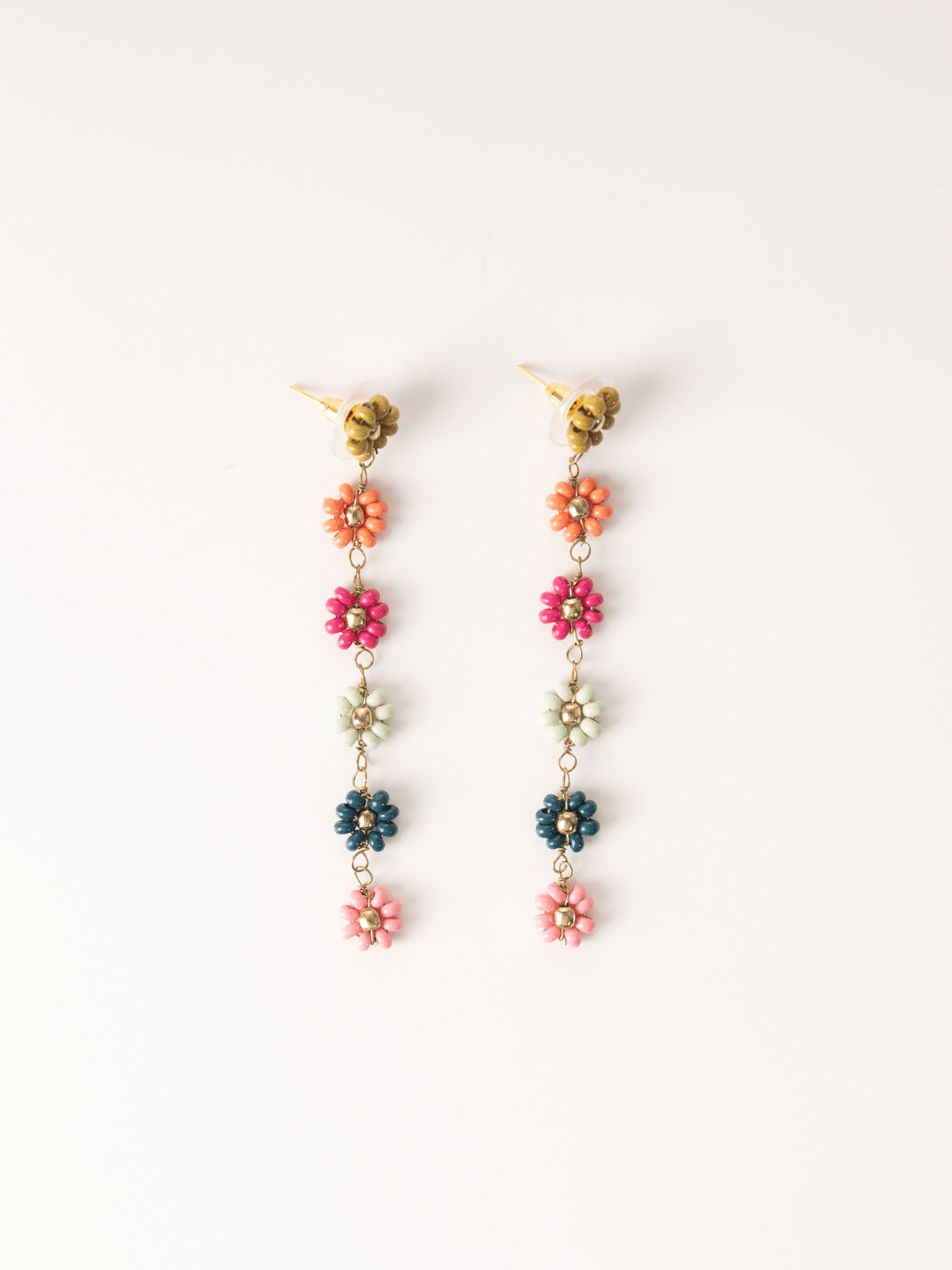 Rainbow Flower Earrings - Heyday