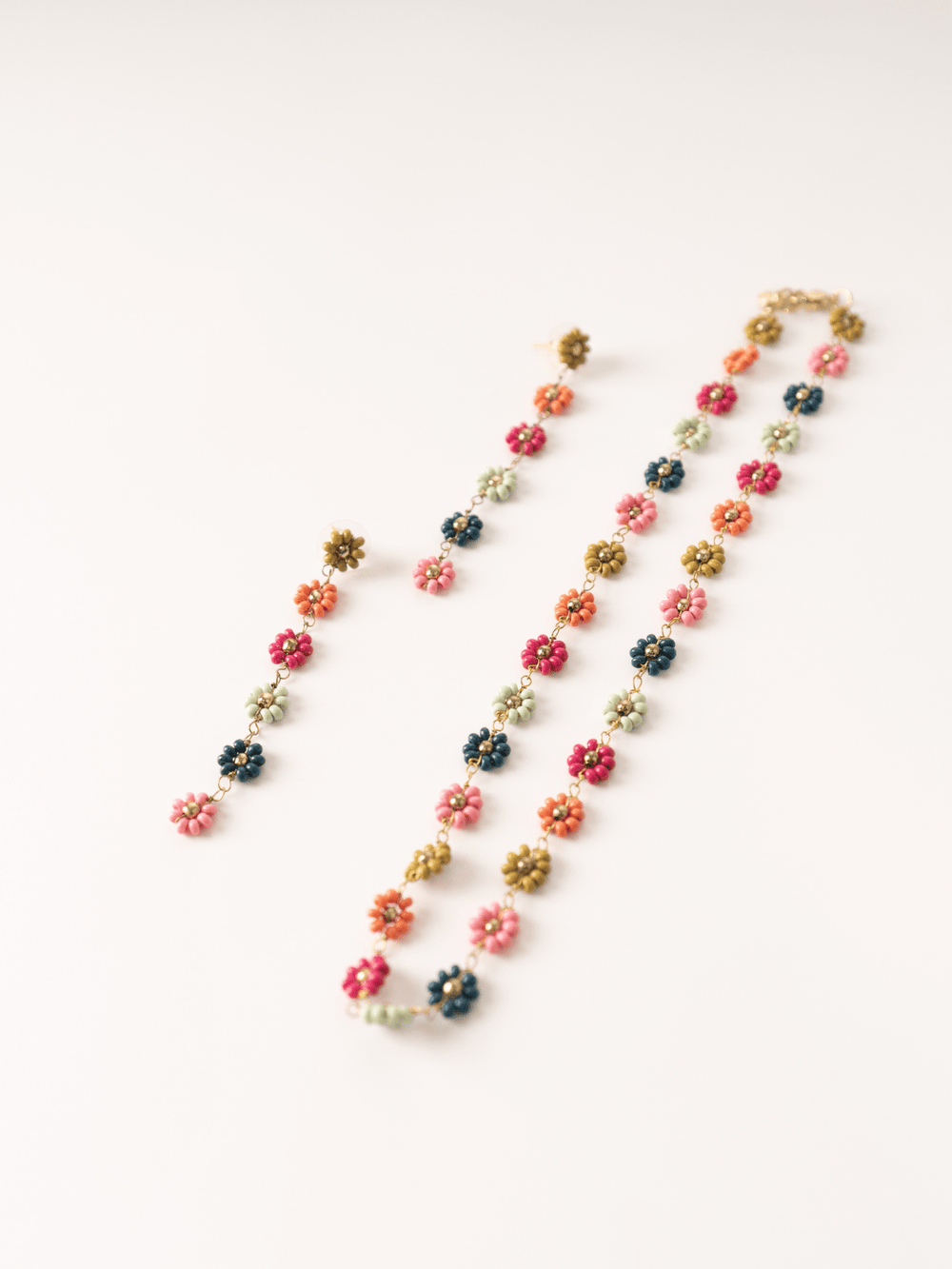 Rainbow Flower Necklace - Heyday