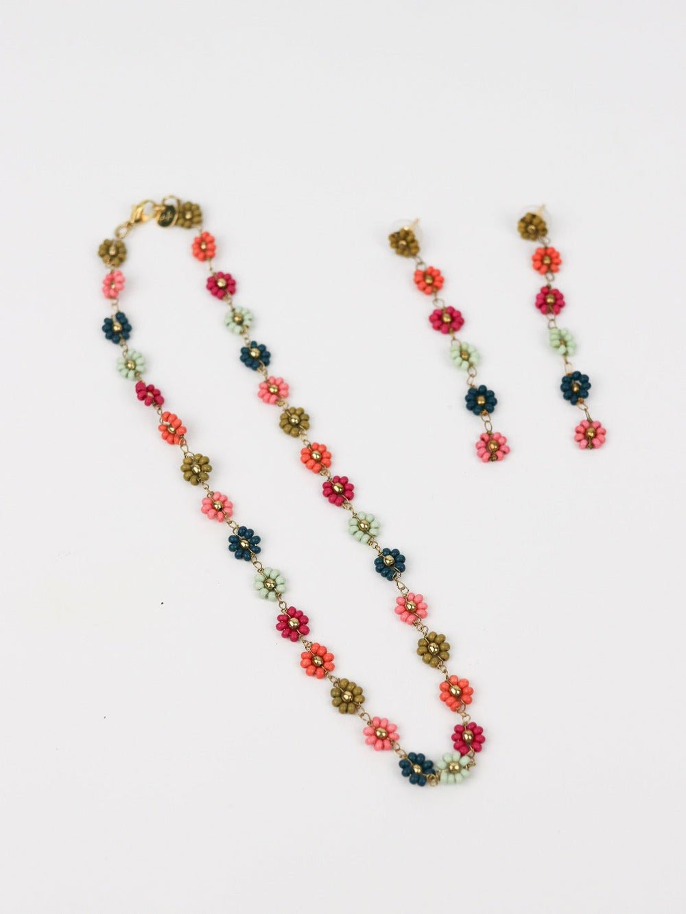 Rainbow Flower Necklace - Heyday