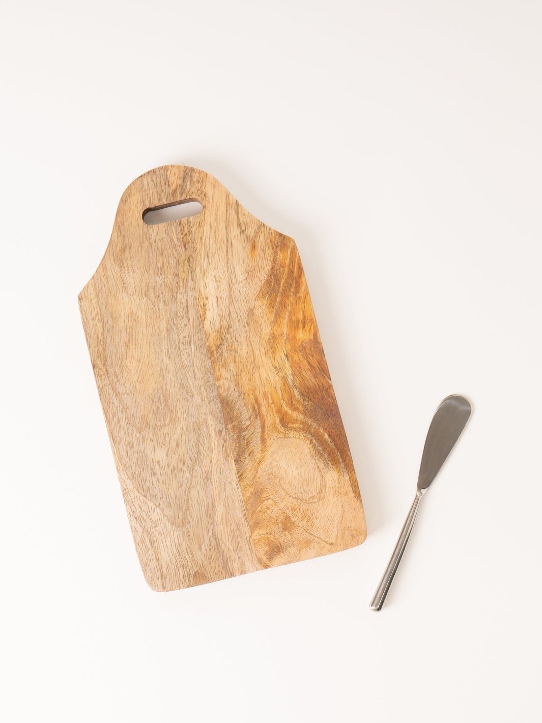 Rectangle Mango Wood Cutting Board with Knife - Heyday